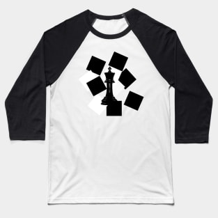 Chess king design Baseball T-Shirt